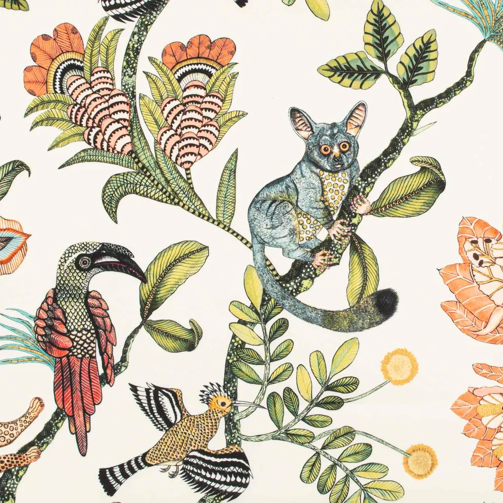 Camp Critters Coral Outdoor Fabric - Image 5