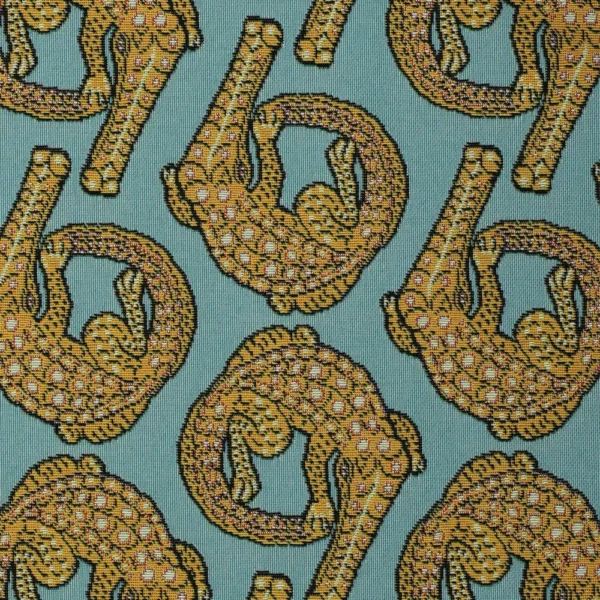Croco Persimmon Jacquard Fabric