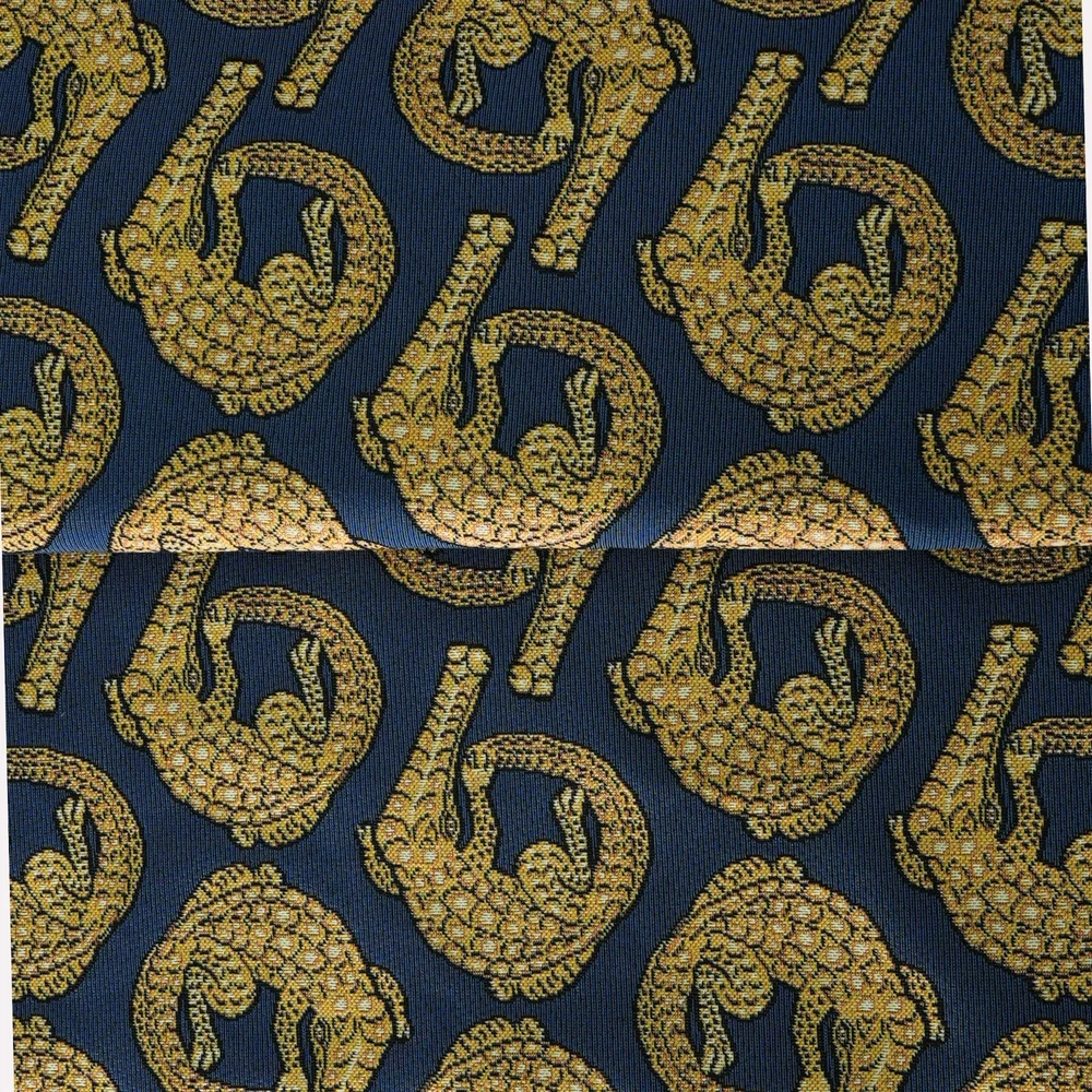 Croco Royal Jacquard Fabric - Image 5