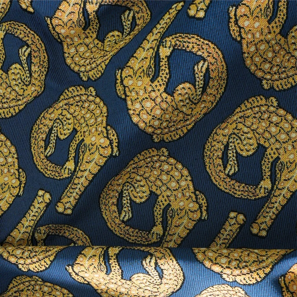 Croco Royal Jacquard Fabric - Image 6