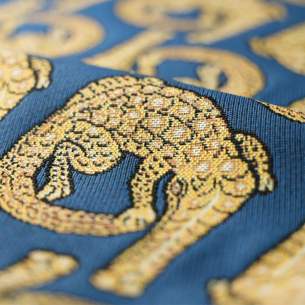 Croco Royal Jacquard Fabric - Image 7