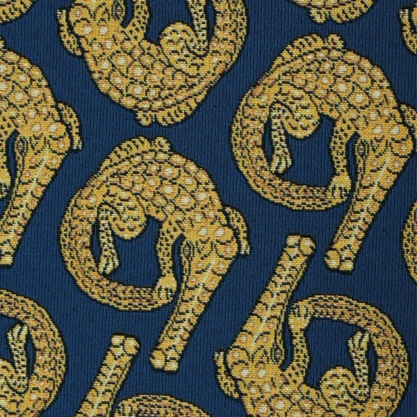 Croco Royal Jacquard Fabric