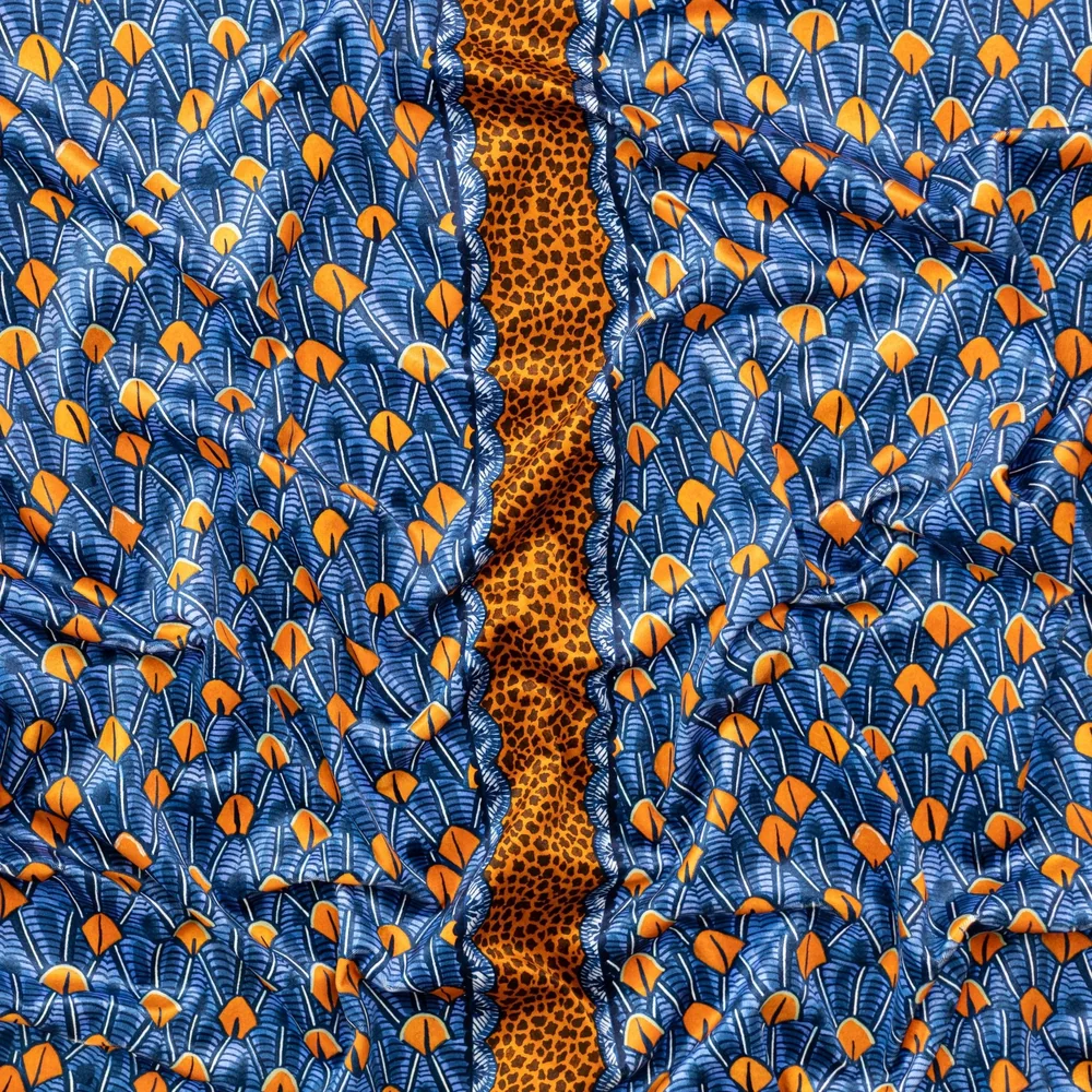 Feather Royal Velvet Fabric - Image 5
