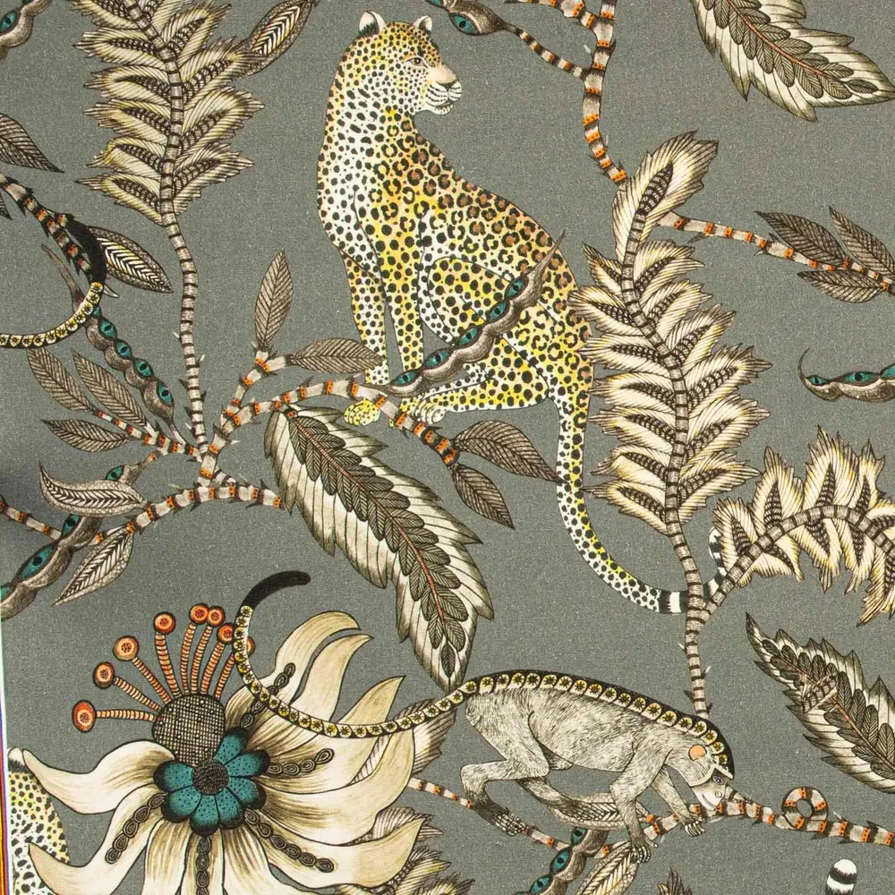 Monkey Bean Ash Linen Fabric - Image 5
