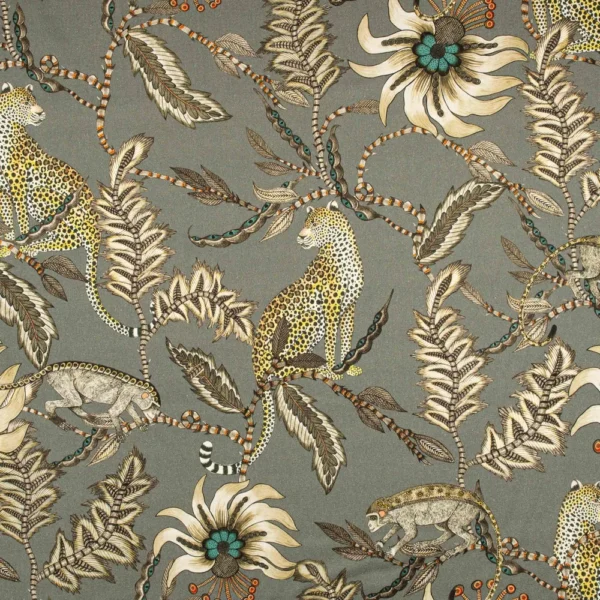 Monkey Bean Ash Velvet Fabric