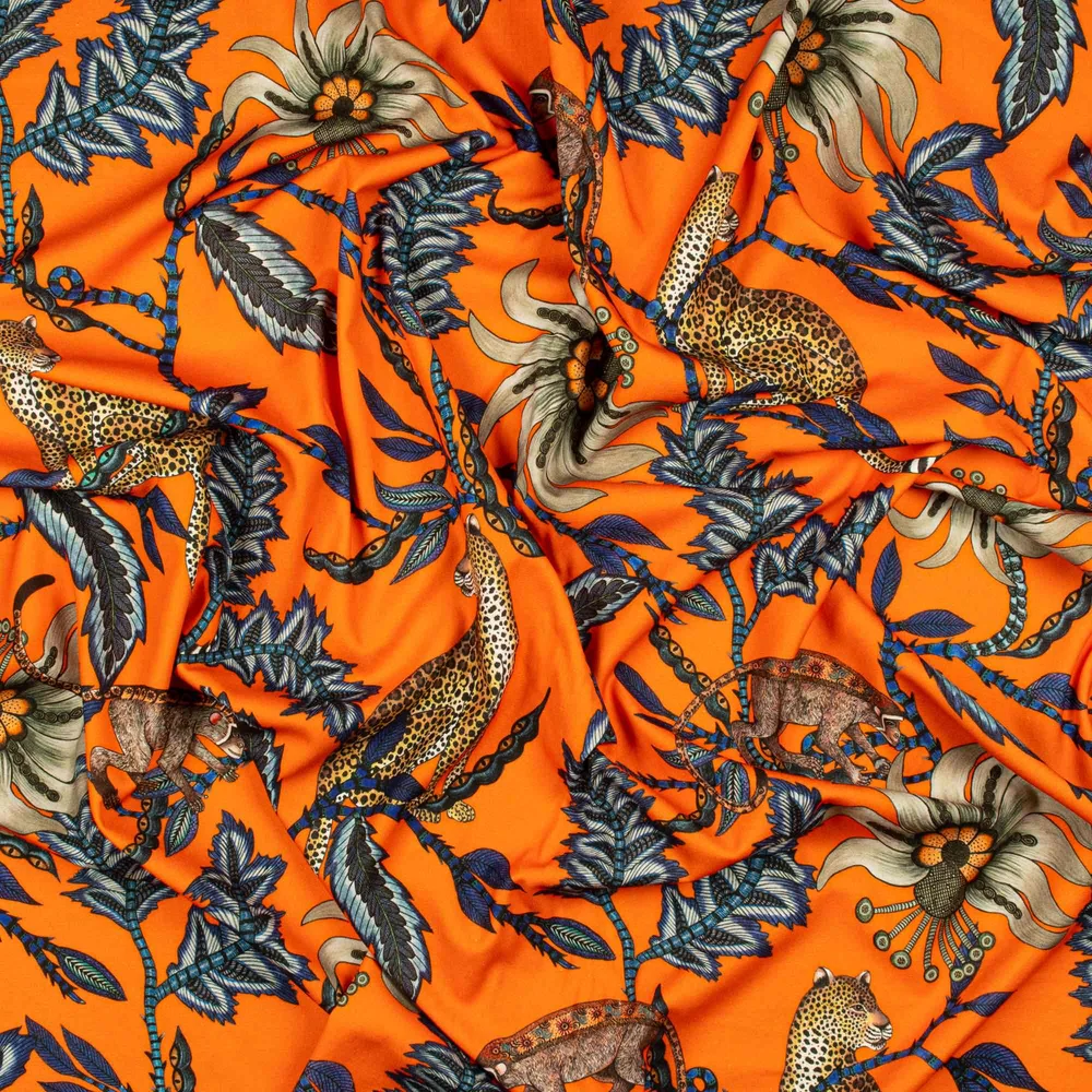 Monkey Bean Flame Velvet Fabric - Image 4