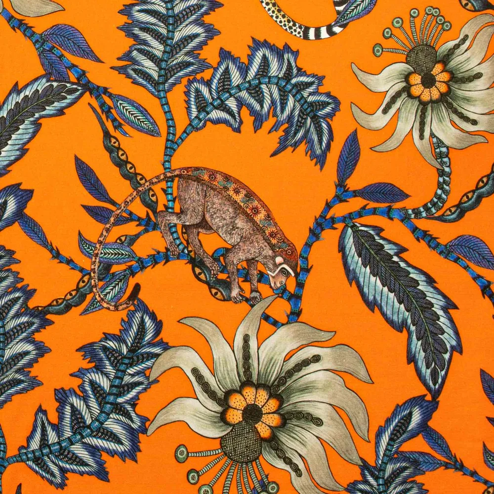 Monkey Bean Flame Velvet Fabric - Image 5