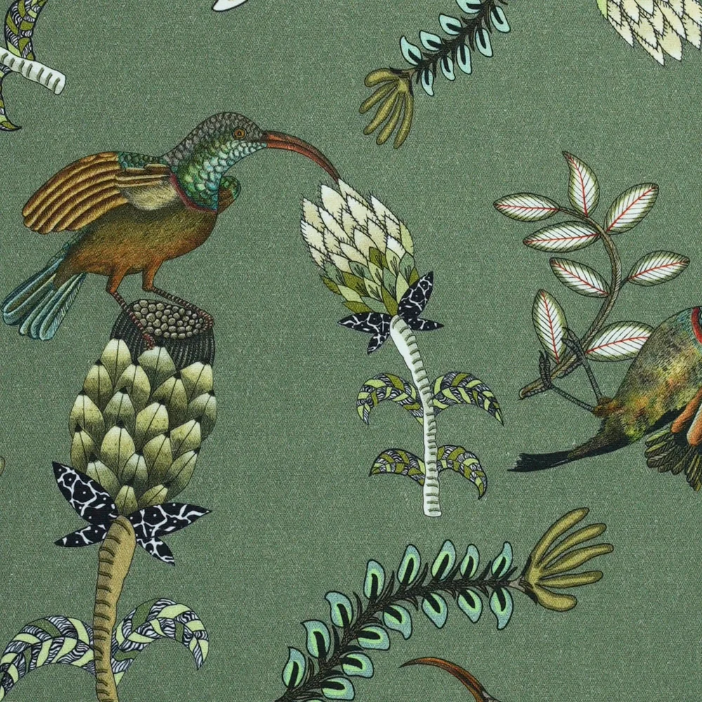 Protea Garden Delta Linen Fabric - Image 2