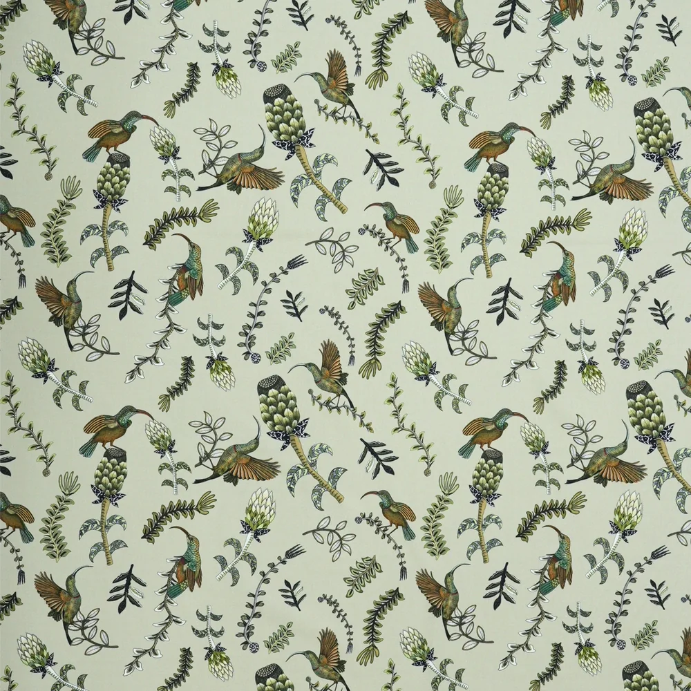 Protea Garden Stone Linen Fabric - Image 3