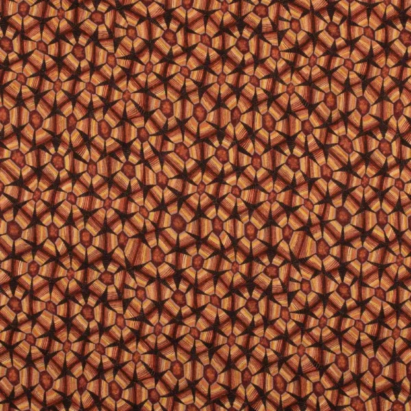 Thanda Tortoise Plum Linen Fabric