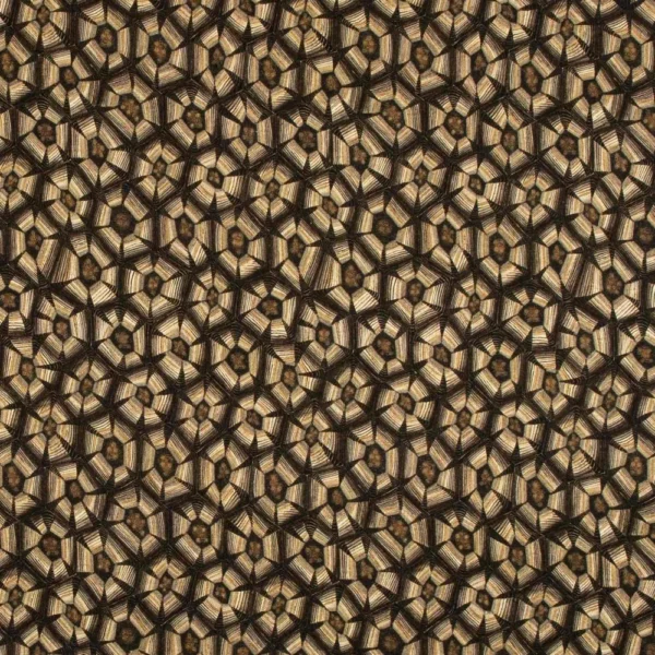 Thanda Tortoise Silver Linen Fabric