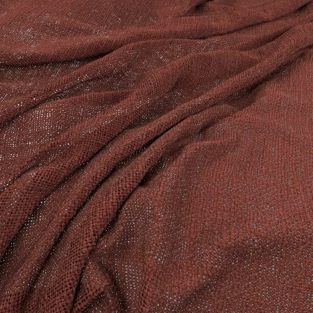 Bruges Brick draped fabric detail by Warwick Fabrics