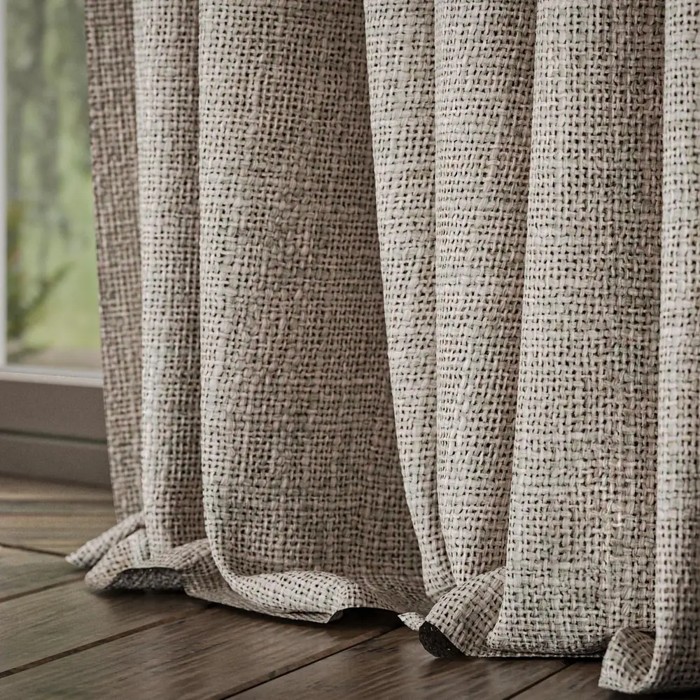 Bruges Oyster curtain detail by Warwick Fabrics